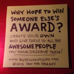 Someone Else’s Award
